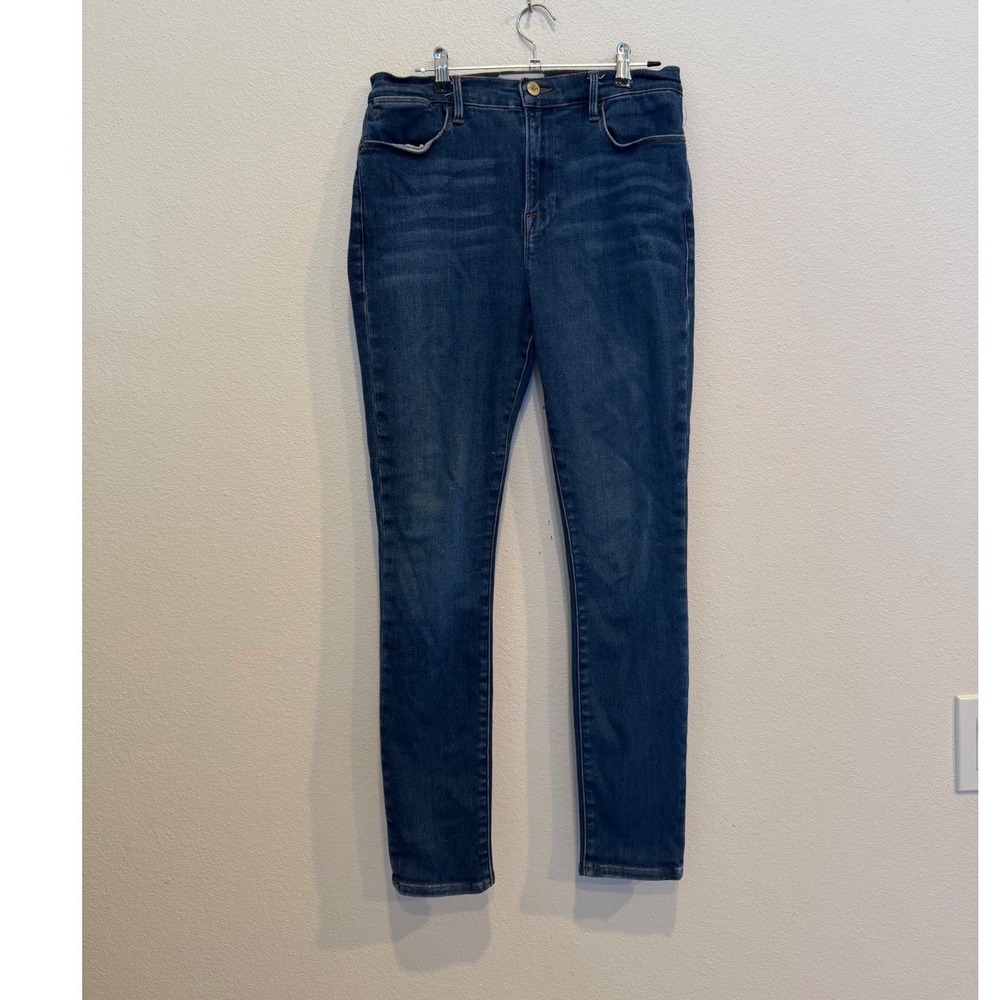 Frame Denim Le High Skinny Samira Dark Blue Jeans LHSK801 Womens 31